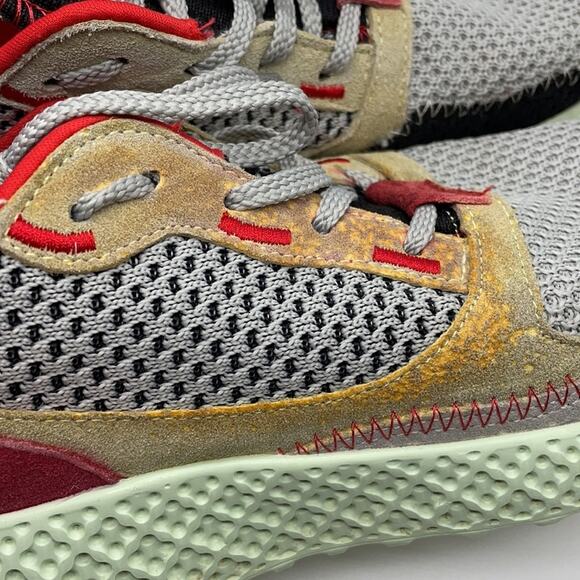 Steve Madden Run Mesh Lace-up Trainers Shoes in Grey Multi Size 8 - Picture 9 of 11